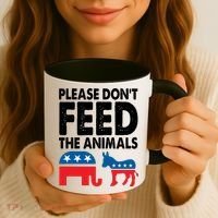 Libertarian Political Please Dont Feed Animals Coffee Mug thumb 3