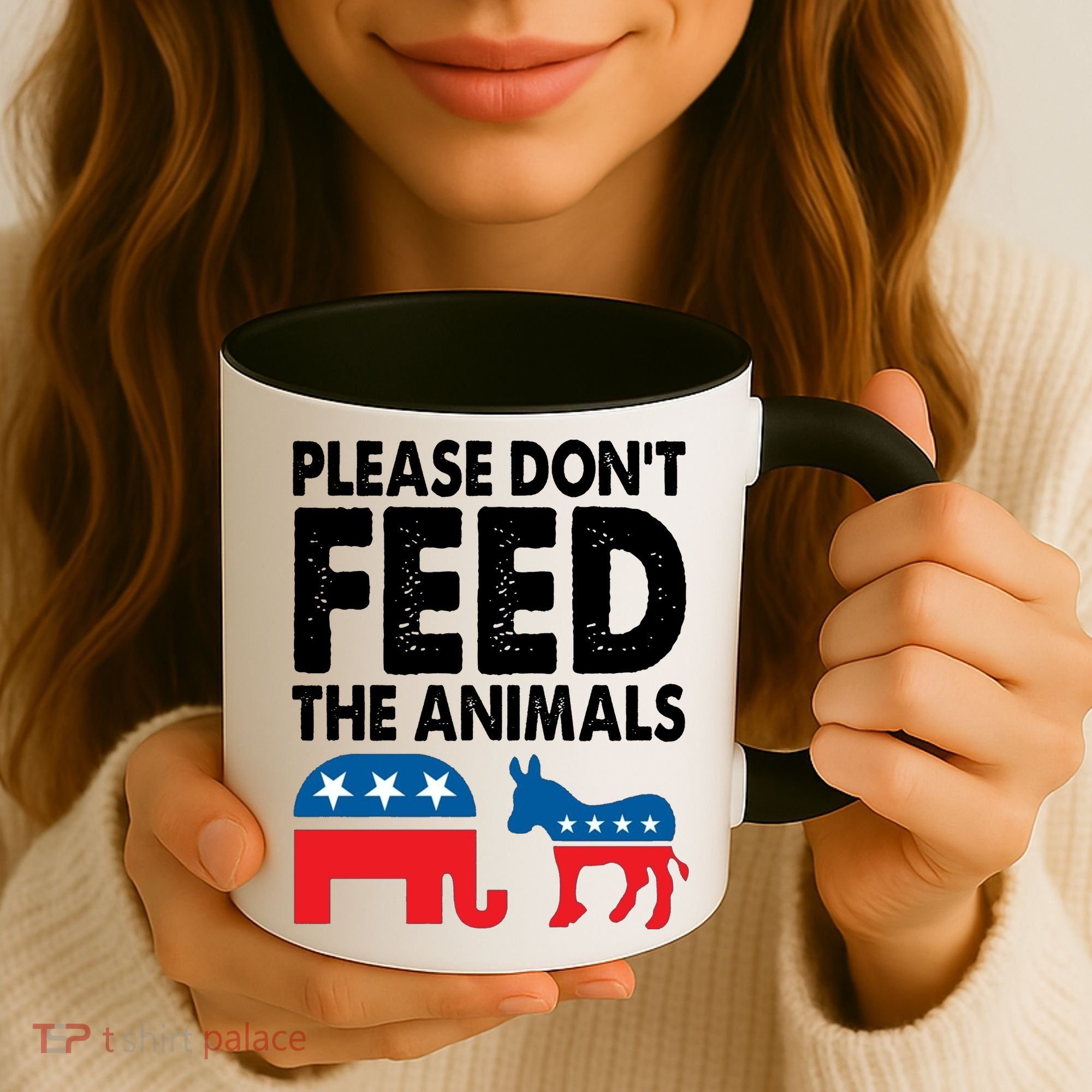 Libertarian Political Please Dont Feed Animals Coffee Mug