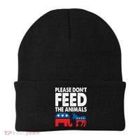 Libertarian Political Please Dont Feed Animals Beanie thumb 0