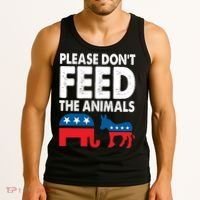 Libertarian Political Please Dont Feed Animals Tank Top thumb 3