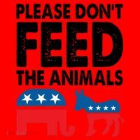 Libertarian Political Please Dont Feed Animals Santa Hat thumb 1