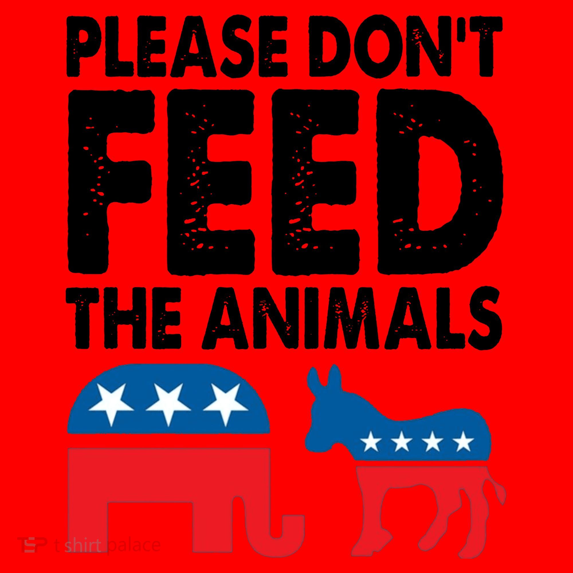 Libertarian Political Please Dont Feed Animals Santa Hat