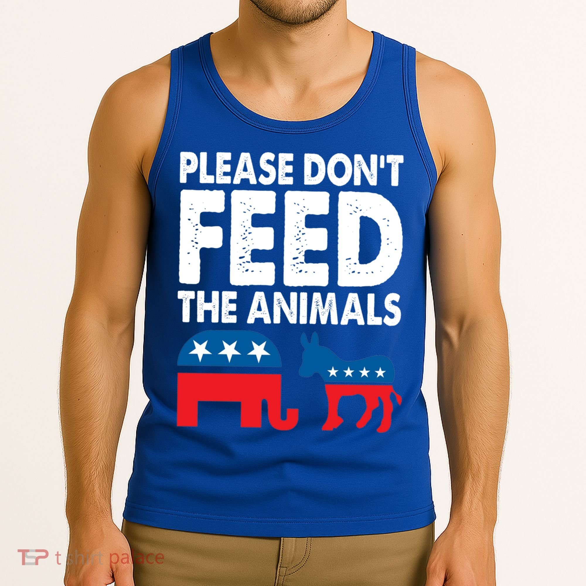 Libertarian Political Please Don't Feed The Animals Gift Tank Top