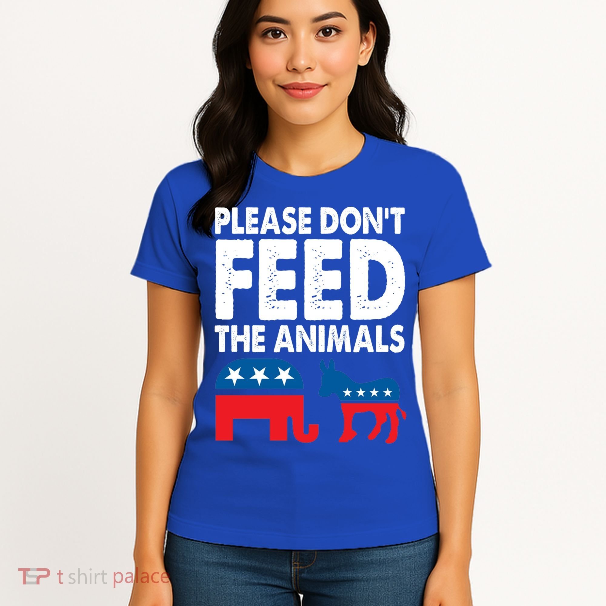 Libertarian Political Please Don't Feed The Animals Gift Women's T-Shirt