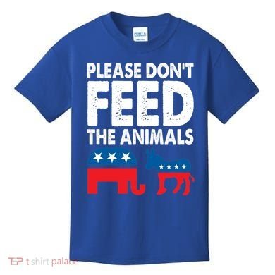 Libertarian Political Please Don't Feed The Animals Gift Kids T-Shirt