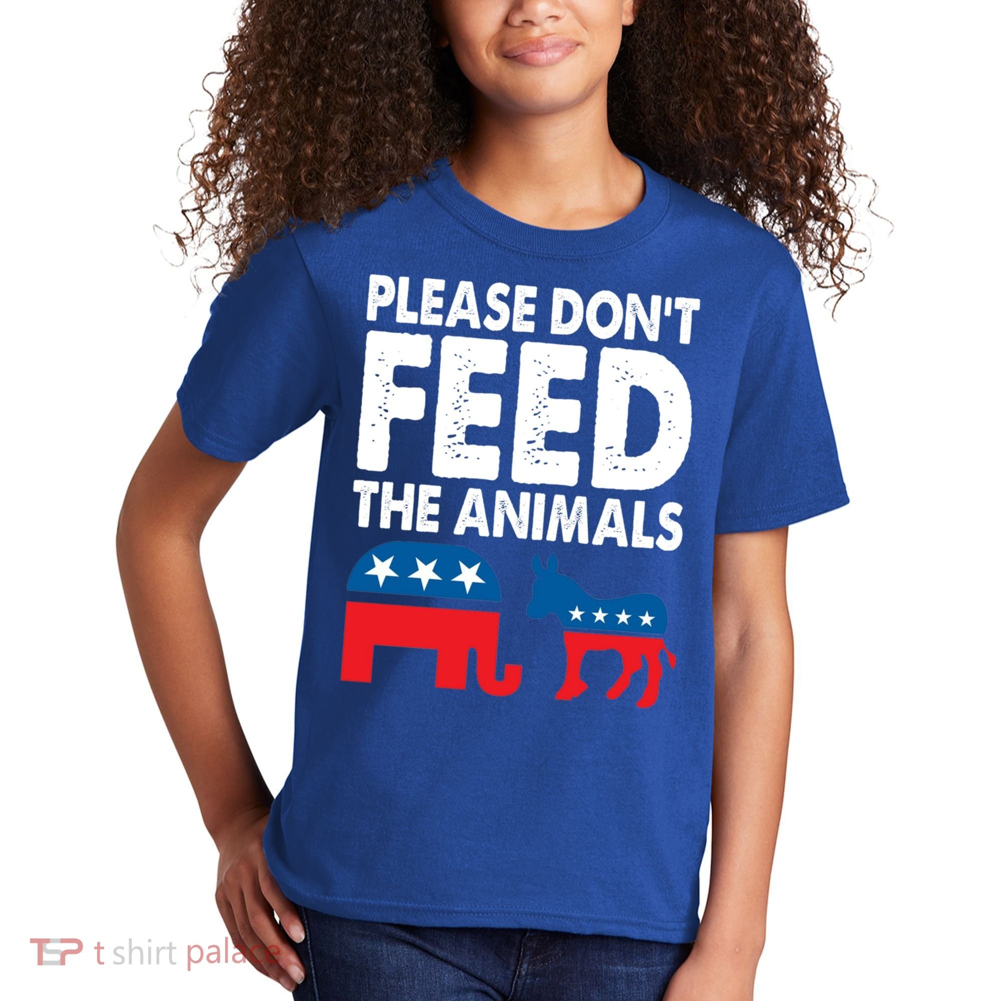 Libertarian Political Please Don't Feed The Animals Gift Kids T-Shirt