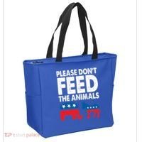 Libertarian Political Please Don't Feed The Animals Gift Tote Bag thumb 2
