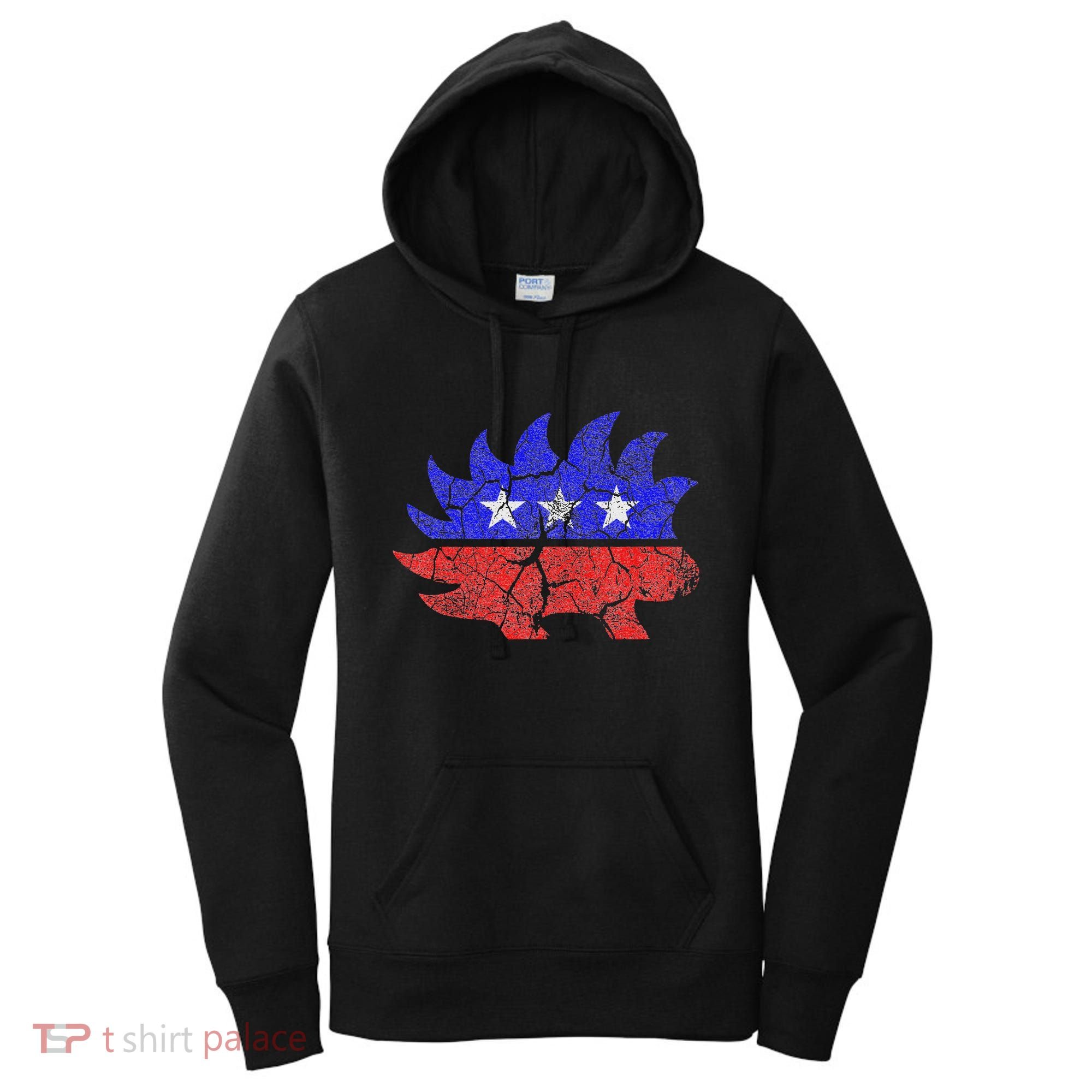 Libertarian Party Porcupine More Freedom Less Government Women's Hoodie