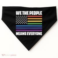 Lgbt Pride Parade We The People Means Everyone USA-Made Doggie Bandana thumb 0