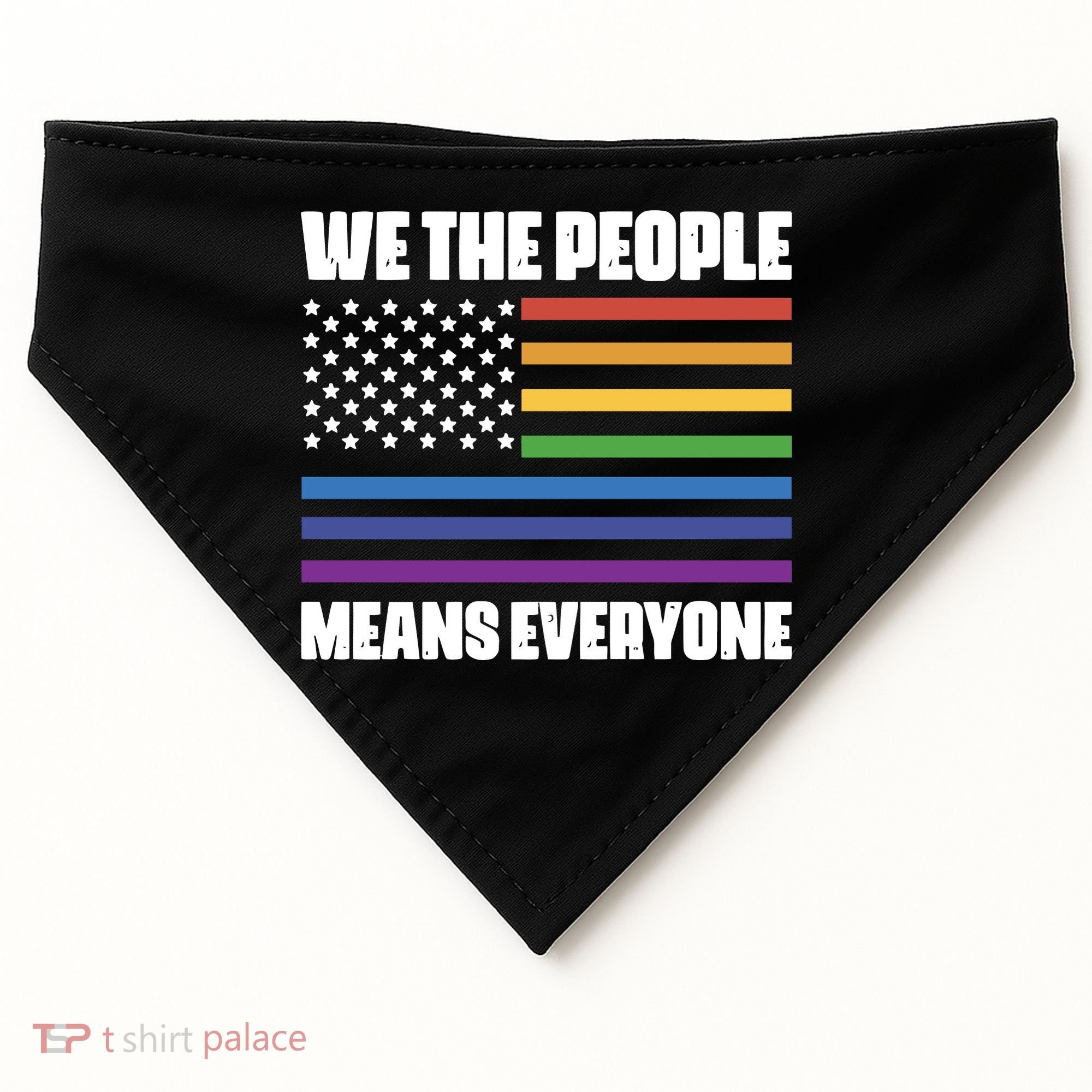 Lgbt Pride Parade We The People Means Everyone USA-Made Doggie Bandana