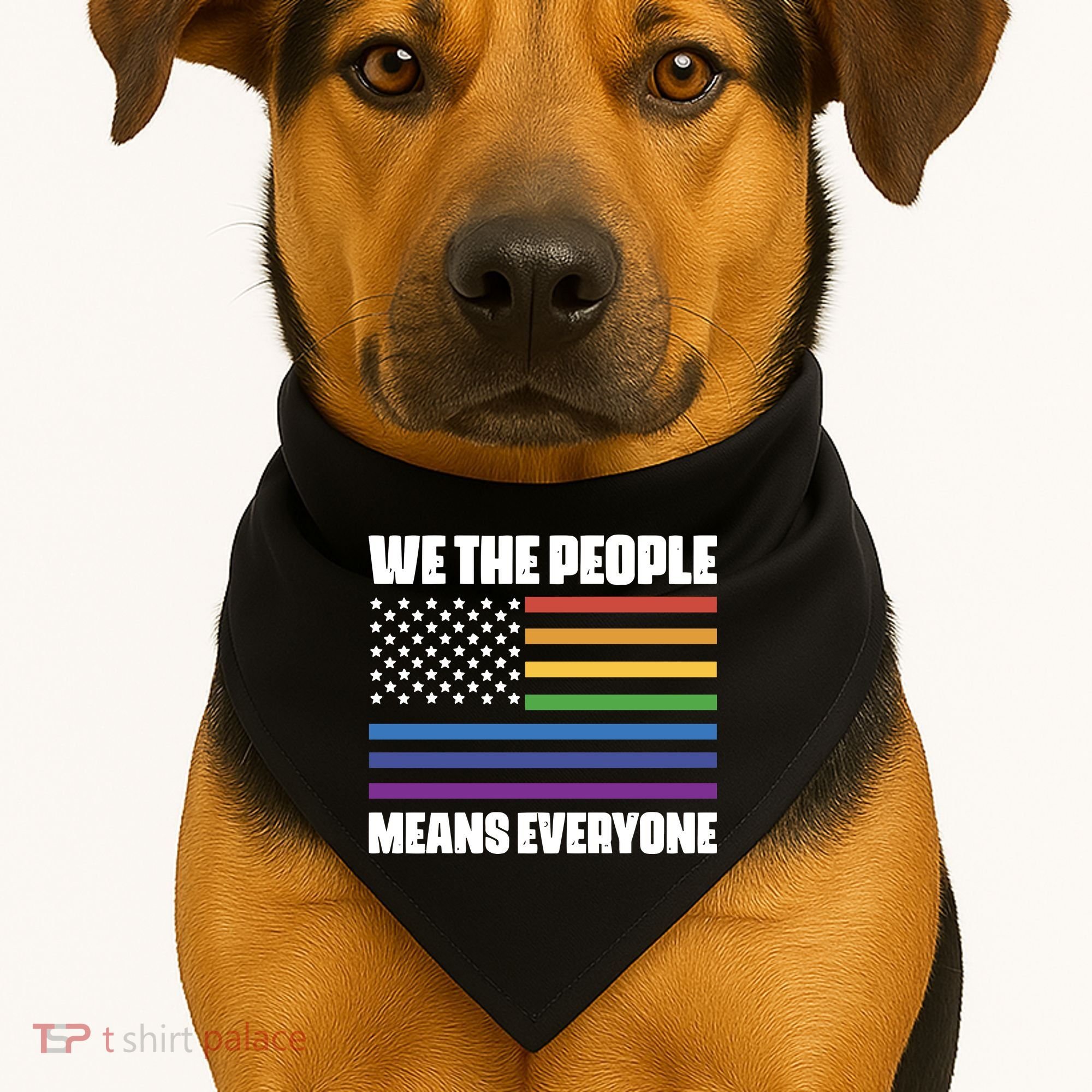 Lgbt Pride Parade We The People Means Everyone USA-Made Doggie Bandana