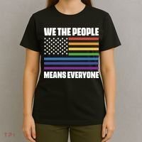 Lgbt Pride Parade We The People Means Everyone T-Shirt thumb 4