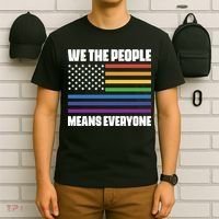 Lgbt Pride Parade We The People Means Everyone T-Shirt thumb 6