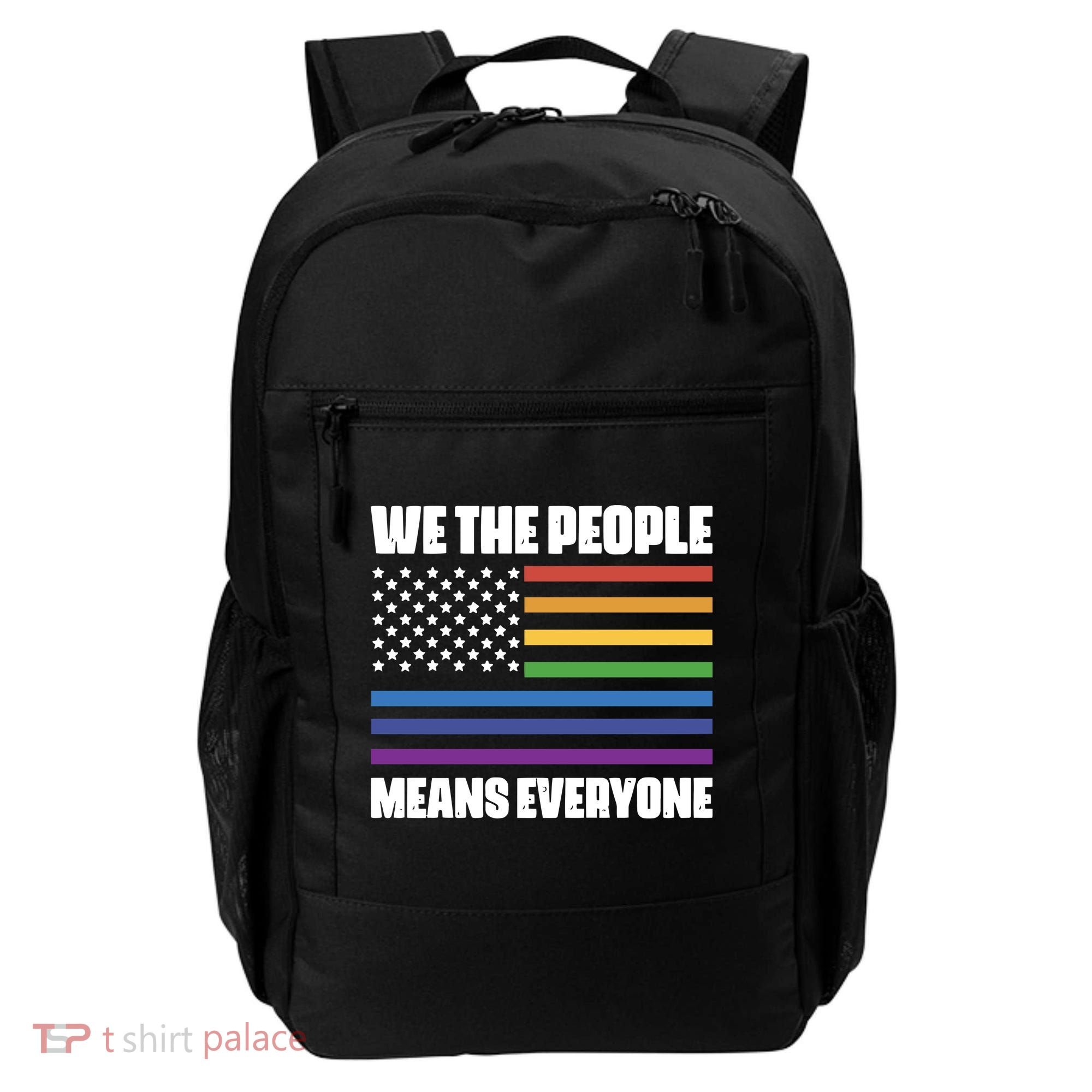 Lgbt Pride Parade We The People Means Everyone Backpack