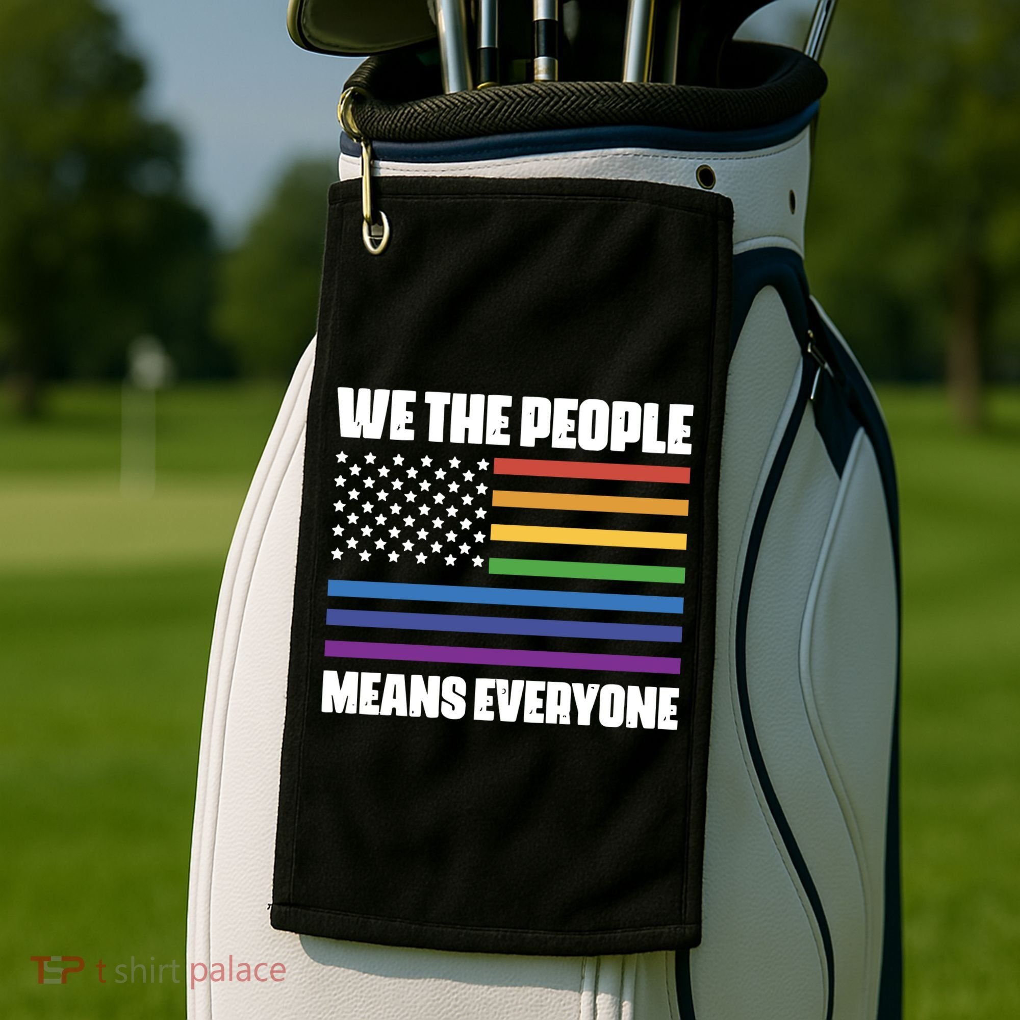 Lgbt Pride Parade We The People Means Everyone Golf Towel