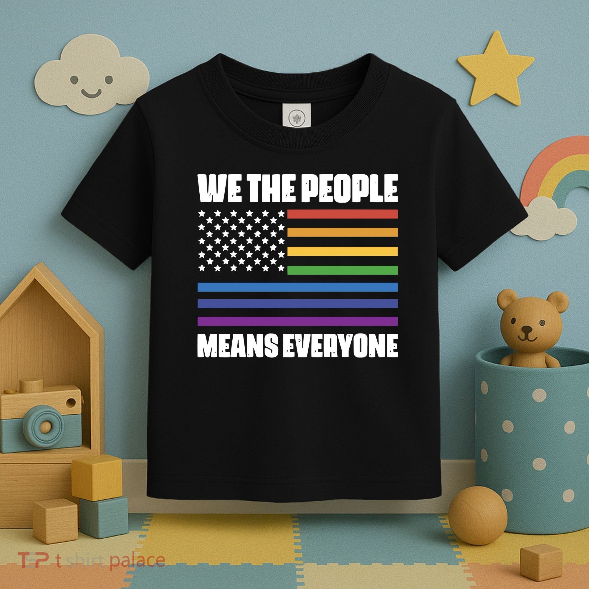 Lgbt Pride Parade We The People Means Everyone Toddler T-Shirt