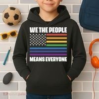 Lgbt Pride Parade We The People Means Everyone Kids Hoodie thumb 2