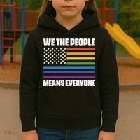 Lgbt Pride Parade We The People Means Everyone Kids Hoodie thumb 3