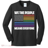 Lgbt Pride Parade We The People Means Everyone Kids Long Sleeve Shirt thumb 0