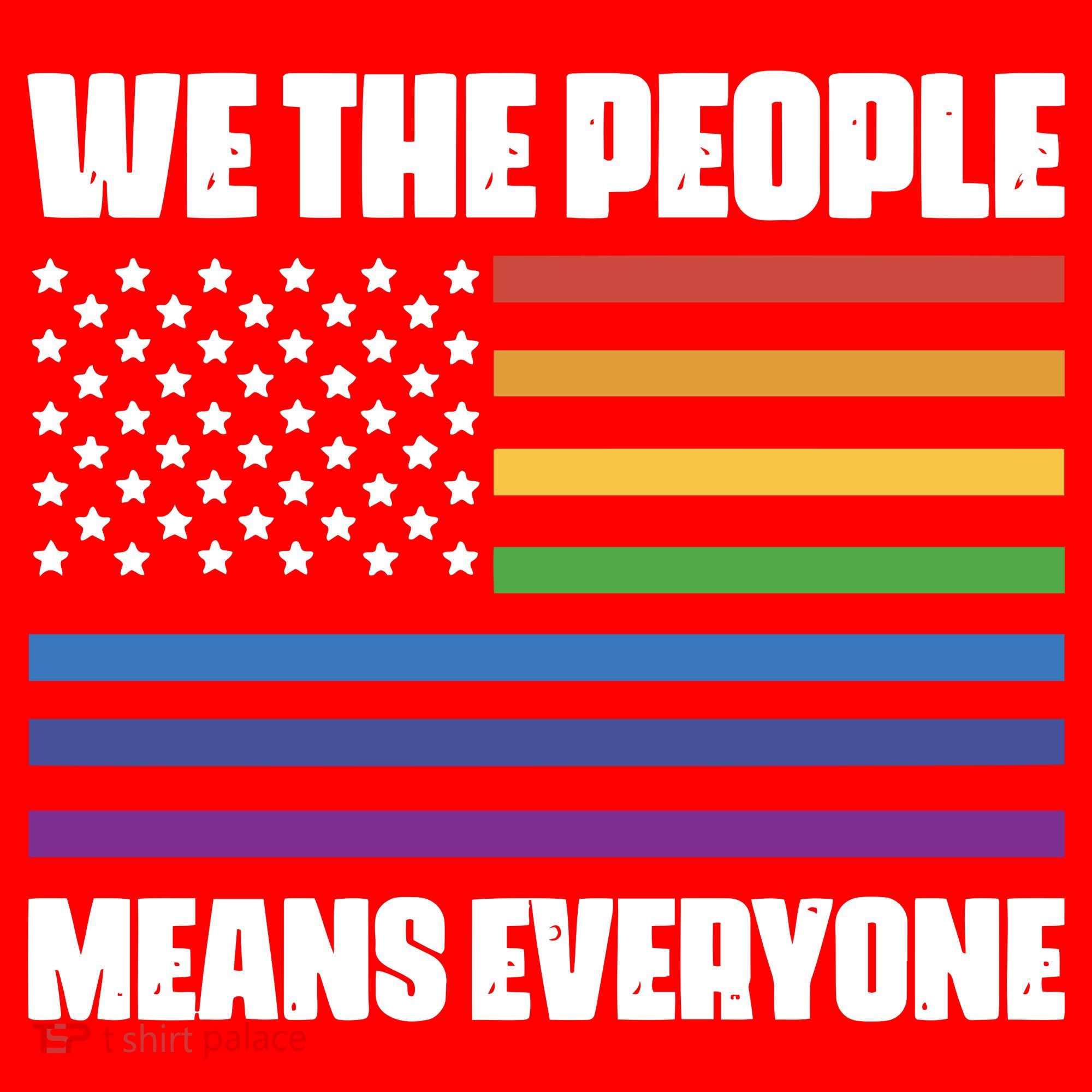 Lgbt Pride Parade We The People Means Everyone Santa Hat