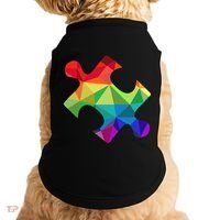 Low Poly Puzzles Autism Awareness Women Doggie Tank thumb 0