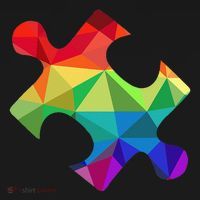 Low Poly Puzzles Autism Awareness Women Apron thumb 3