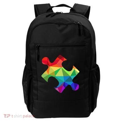 Low Poly Puzzles Autism Awareness Women Backpack