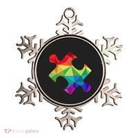 Low Poly Puzzles Autism Awareness Women Ornament thumb 0