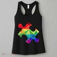 Low Poly Puzzles Autism Awareness Women Women's Tank Top thumb 3