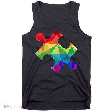 Low Poly Puzzles Autism Awareness Women Tank Top