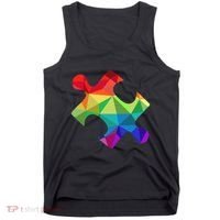 Low Poly Puzzles Autism Awareness Women Tank Top thumb 0
