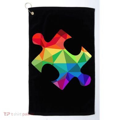 Low Poly Puzzles Autism Awareness Women Golf Towel