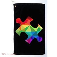 Low Poly Puzzles Autism Awareness Women Golf Towel thumb 0
