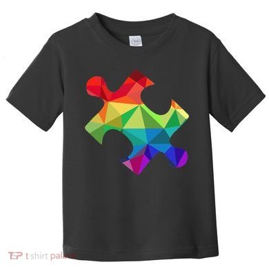 Low Poly Puzzles Autism Awareness Women Toddler T-Shirt