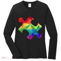 Low Poly Puzzles Autism Awareness Women Women's Long Sleeve Shirt thumb 0