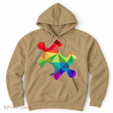 Low Poly Puzzles Autism Awareness Women Hoodie