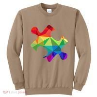 Low Poly Puzzles Autism Awareness Women Sweatshirt thumb 0