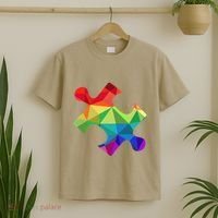 Low Poly Puzzles Autism Awareness Women T-Shirt thumb 2