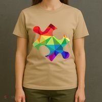 Low Poly Puzzles Autism Awareness Women T-Shirt thumb 4