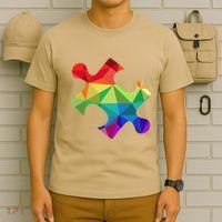 Low Poly Puzzles Autism Awareness Women T-Shirt thumb 6