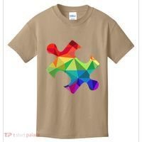 Low Poly Puzzles Autism Awareness Women Kids T-Shirt thumb 0