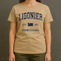 Ligonier Pennsylvania Pa Vintage Athletic Sports T-Shirt thumb 4