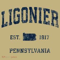Ligonier Pennsylvania Pa Vintage Athletic Sports T-Shirt thumb 7