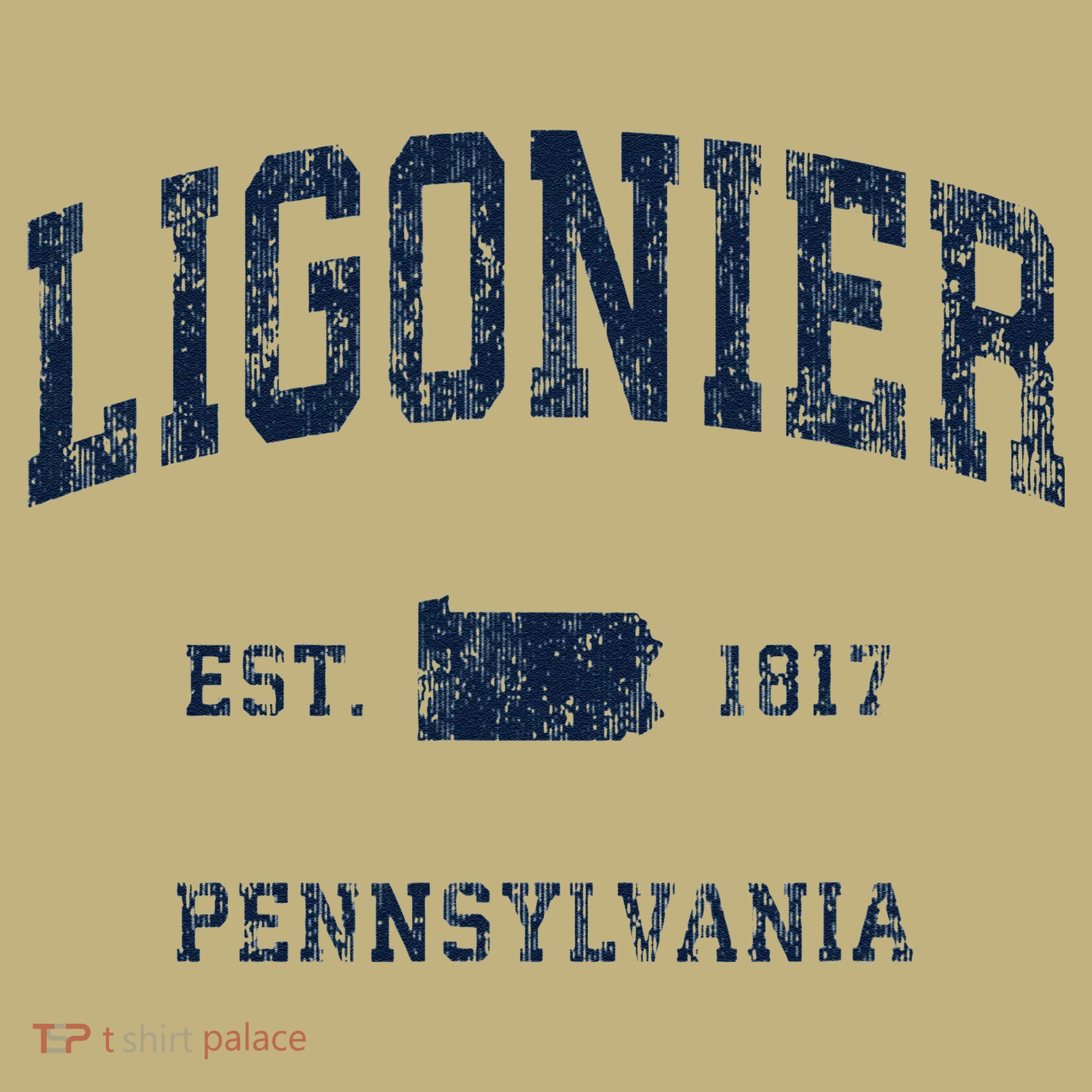 Ligonier Pennsylvania Pa Vintage Athletic Sports T-Shirt