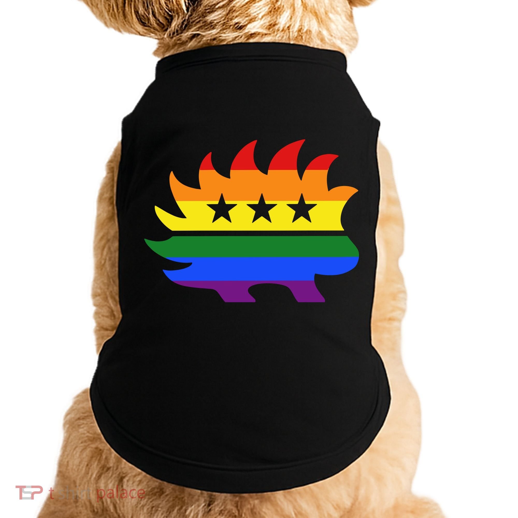 Libertarian Party Porcupine Rainbow Doggie Tank