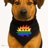 Libertarian Party Porcupine Rainbow USA-Made Doggie Bandana thumb 1