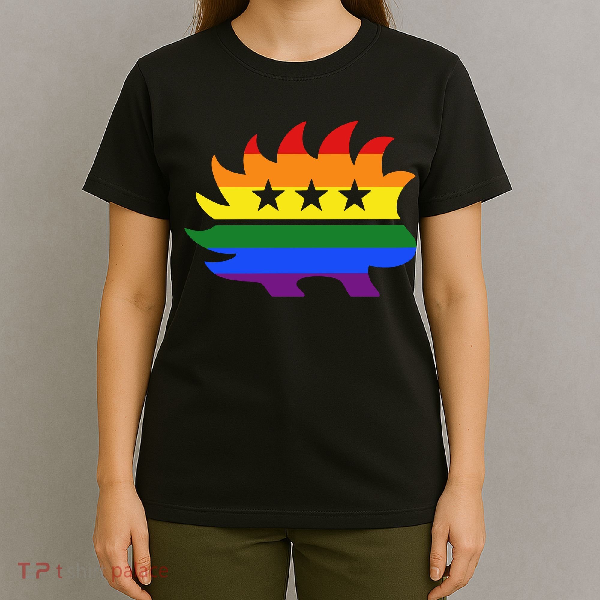 Libertarian Party Porcupine Rainbow T-Shirt