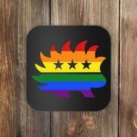 Libertarian Party Porcupine Rainbow Coaster thumb 0