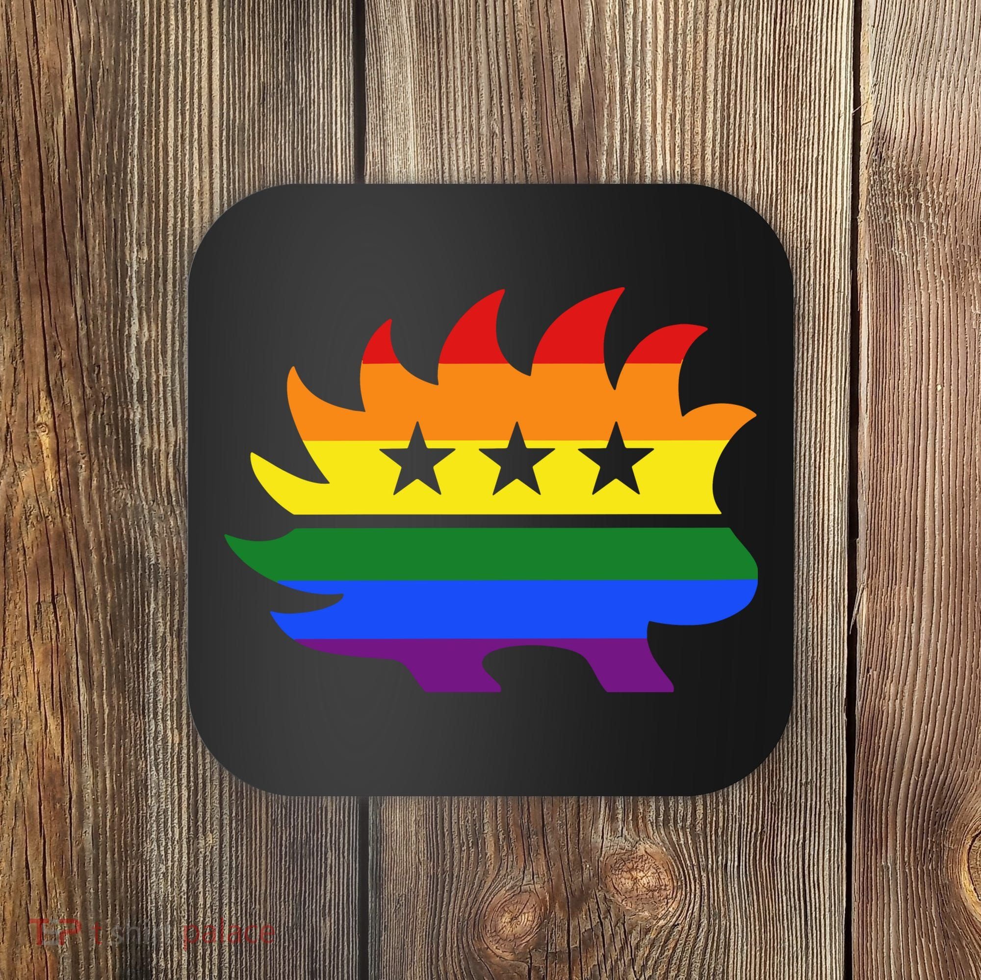 Libertarian Party Porcupine Rainbow Coaster