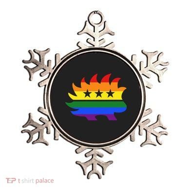 Libertarian Party Porcupine Rainbow Ornament